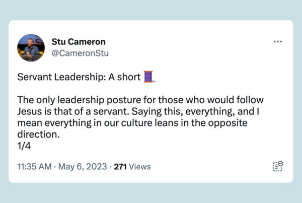 twiiter post by stu cameron